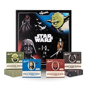 Dr. Squatch The Soap Star Wars Soap Collection Episode 1 with Collector’s Box - Men’s Natural 4 Bar Soap Bundle and Star Wars Soap for Men